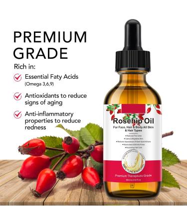 Rose Essential Oils 60ML Rose Oil for Skin Use & Aromatherapy -100% Natural Rose Oil for face - Rose Oil Essential Oil for Diffuser Skin Face & Hair Nourishing Hair Care Calms & Brightens Skin - Buy Online on GoSupps.com