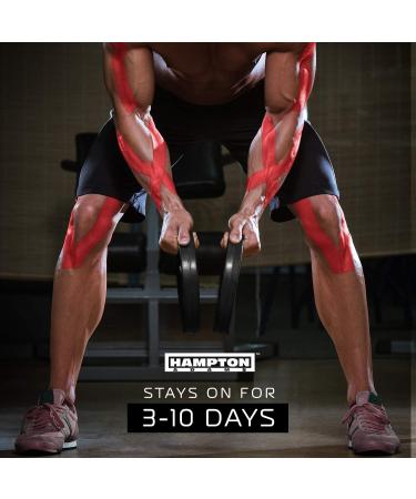Buy 135 Feet Bulk Kinesiology Tape Roll - Sports Therapy Support for Knee Muscle Wrist Shoulder Back | Premium Elastic & Hypoallergenic Cotton (Red) - International Shipping Available - Buy Online on GoSupps.com