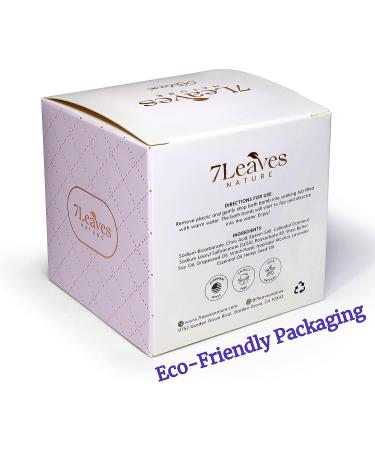 7Leaves Nature Hemp Lavender Bath Bomb - All-Natural Large 6oz. Fizzies for Skin Moisturizing & Relaxing Bubble Spa Bath - Handmade Gift for Birthday, Mothers Day, Valentines, Anniversary & Christmas - Buy Online on GoSupps.com