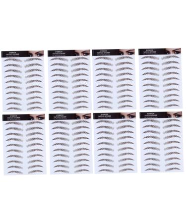 FOMIYES Authentic Eyebrows Stickers 8 pcs s tool stickers Makeup Brow Sticker Eyebrow Stencils shaper transport 4d