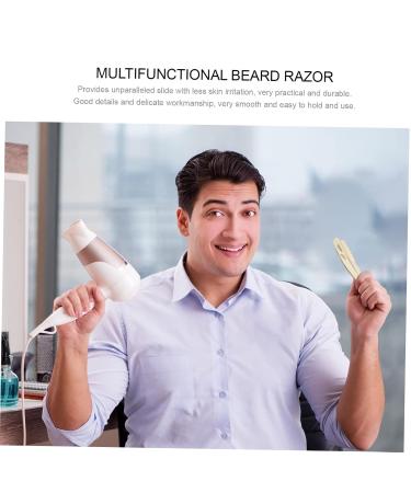 Minkissy Men's Razor Shaving Catcher - Safe Manual Facial Razor & Bartschneider for Perfect Shave - Buy Online on GoSupps.com