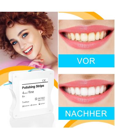 Buy Aisely Tooth Sandpaper - 2 Dental Polishing Strips 4mm Wide 6m Roll - Interdental Grinding Tools for Polishing Teeth - Blue - Buy Online on GoSupps.com