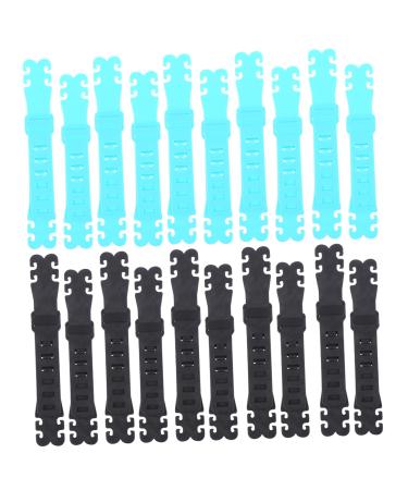 Frcolor 20st mask to fall down the neck mask masked the ear mask clip mask clip buckle to extend the mask rope mask ear rope buckle slide.