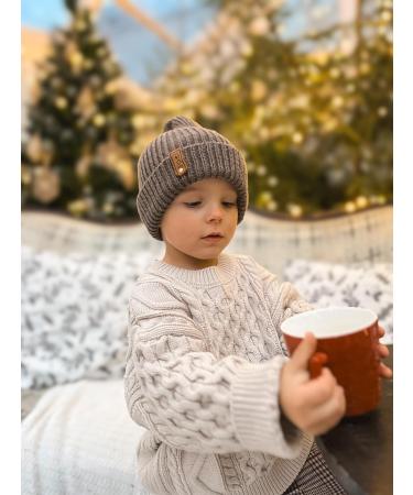 Volunboy Baby Oversized Knit Sweater | Crewneck Knitted Top 2-3 Years | Off-white - Buy Online on GoSupps.com