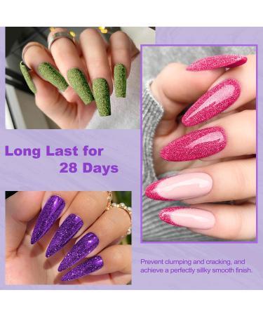 Lavender Violets 14g x 6 Colors Dip Powder White Nude Pink French Nail Art Manicure Large Capacity Dipping Powder Nail Powder Salon Choice J225 - Buy Online on GoSupps.com