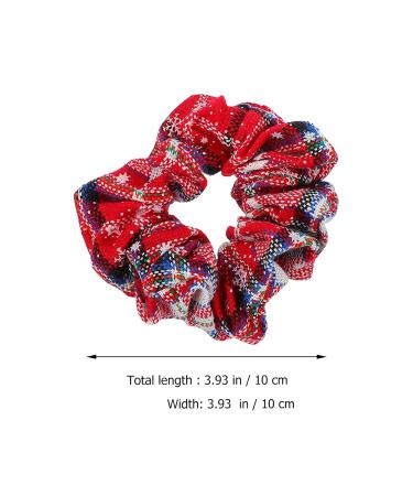 Christmas Hair Scrunchies - 5 Elastic Hair Ties for Festive Ponytails | Perfect Xmas Party Accessories - Buy Online on GoSupps.com