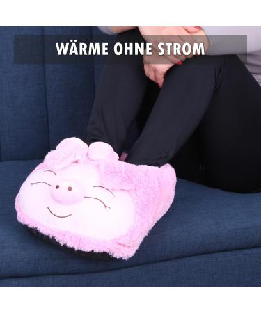 Plush Electric-Free Foot Warmer (Pig) | Cuddly Fluffy Foot Muff for Warm Feet | One Size Heat Pad - Buy Online on GoSupps.com