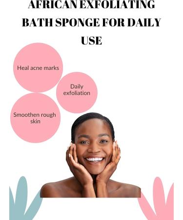 African Net Long Bath Sponge for Exfoliating and Skin Smoothing - Golden Brown - Buy Online on GoSupps.com