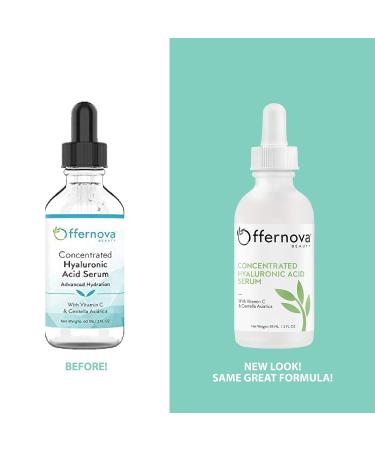 Organic Hyaluronic Acid Serum with Vitamin C & Centella Asiatica - Anti-Aging Formula for Face, Eyes & Lips - Buy Online on GoSupps.com