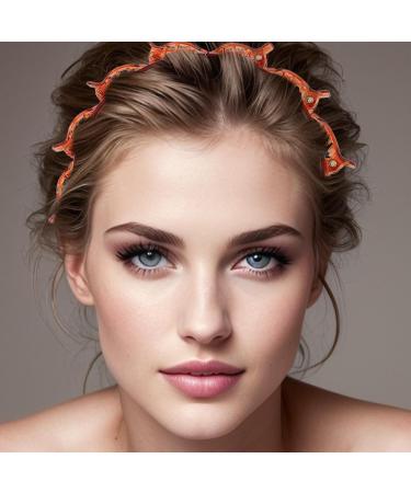 Bangs Hairstyle Hairpin - Teeth Comb Hair Hoop Headband With Clips Attached | Double Bangs Hairstyle Hairpin | Double Layer Twist Plait Headband HairTools | Toothed Braid Tool For Women Girls Red - Buy Online on GoSupps.com