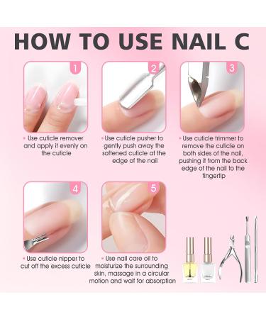 Huile Cuticules Ongles+Cuticule Ongle Remove+Kit de Dissolvant de Cuticules Adoucit les Cticules Elimine les Cellules Mortes Nourrit les Ongles et Favorise leur Croissance Saine 5 Pi ces - Buy Online on GoSupps.com