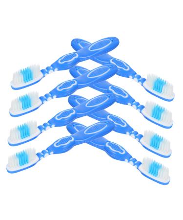 Beaupretty 10st prison toothbrush prison toothbrush toothbrush mini plastic safety Small toothbrush portable toothbrush cylinders soft handle accessories travel nylon 1 piece (1 Pack) blue