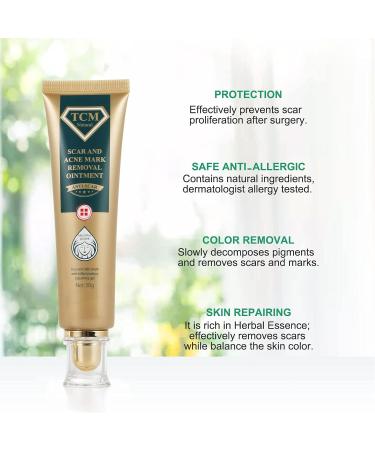 Scar Removal Cream - 30g - Fade Scars, Stretch Marks & Burns - Moisturizing Facial Skin Repair Treatment - Buy Online on GoSupps.com