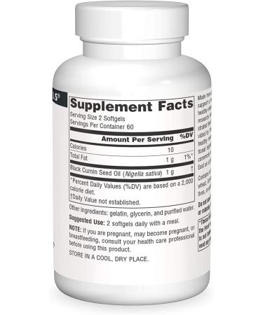 Source Naturals Black Seed Oil 120 Softgels - Pure & Potent Natural Supplement - Buy Online on GoSupps.com