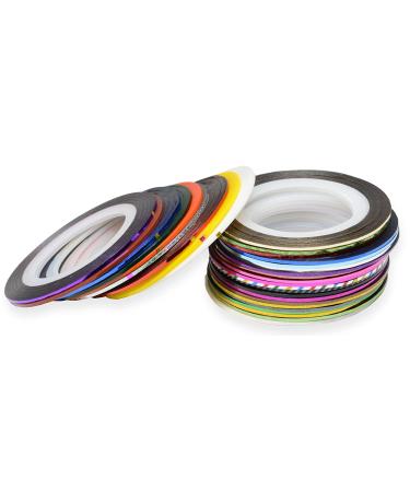 Beaute Galleria 30 Mixed Colors Striping Tapes for Nail Art Manicure - Buy Online on GoSupps.com