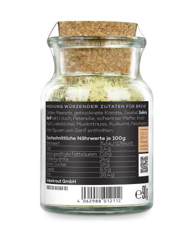 Ankerkraut Vegetable Broth 90g - No Flavor Enhancers & No Sugar - Authentic Spicy Broth Mix in Eco-Friendly Cork Glass - Buy Online on GoSupps.com
