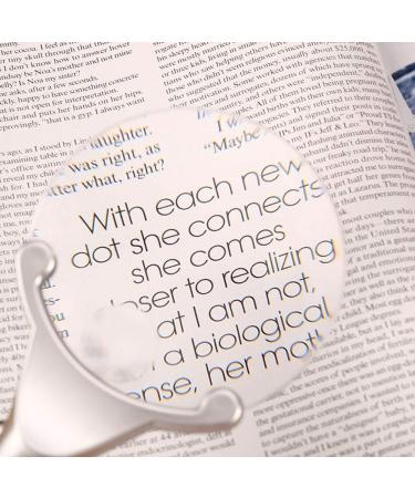 ES for Hobbies Reading Magnifier LED Hand-held with Light LED with Light Free with Light Stand for The Elderly Low Vision Books Pages Magazines Better Life - Buy Online on GoSupps.com
