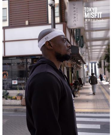 Tokyo MISFIT - Japanese Headbands for Men & Women | Welding Training Yoga Fashion Running Sports Basketball Bandana - Japanese Cube (White) - Buy Online on GoSupps.com