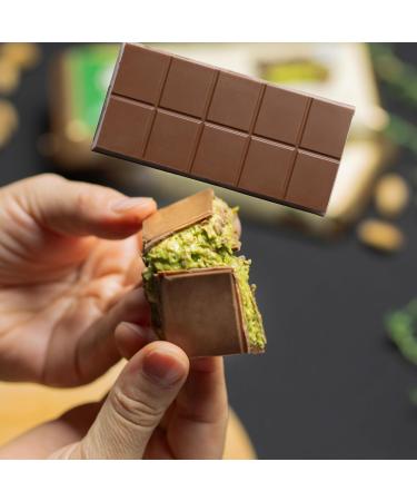  Bodesa Valore 187g Premium Oriental Chocolate with Pistachio Cream | Handcrafted Confectionery Inspired by Dubai Style | Filled with delicate pistachio cream and thin toasted pastry threads - Buy Online on GoSupps.com