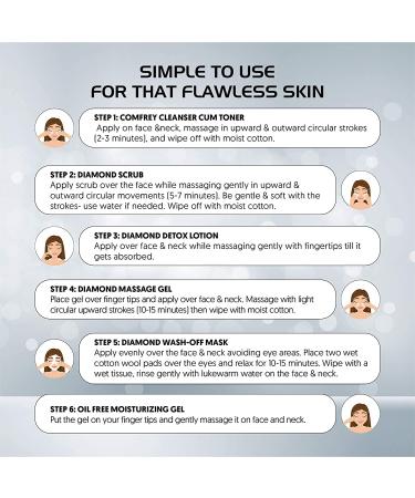 VLCC Diamond Facial Kit - Natural Sciences for Radiant Skin - Buy Online on GoSupps.com