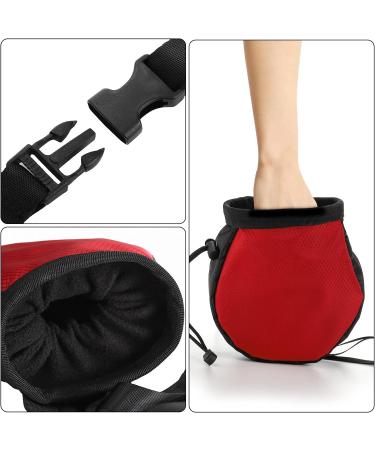 ZENFUN 2 Pack Climbing Chalk Bags with Zippered Pockets - Red Blue, Adjustable Belt, Drawstring Rock Climbing Bucket - Ideal for Climbing, Weightlifting, Gymnastics - Buy Online on GoSupps.com
