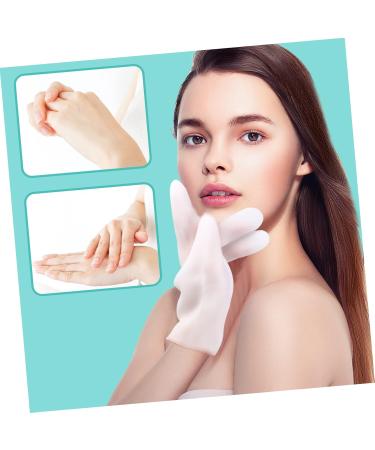 PLAFOPE 1 Pair Moisturizing Gloves Anti- Drying Beauty Mitten Moisturizing Gel Gloves Mittens Cosmetics Black Cotton Gloves Women Overnight Gloves for Dry Hands Moisture Gloves Sebs White - Buy Online on GoSupps.com
