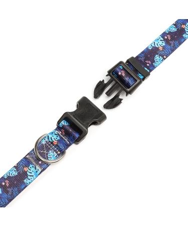 Mercano Adjustable Dog Collar - Soft Nylon Comfort & Stylish Tortoise Bamboo Pattern for Small Medium Large Dogs & Cats - Buy Online on GoSupps.com