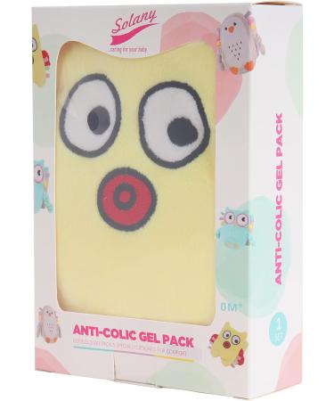 Solany Baby Colic Relief Belt | Reusable Heated Tummy Wrap | Adjustable Gas Relief Belly Band | Natural Heating Pad for Babies & Toddlers (Yellow Monster - Buy Online on GoSupps.com