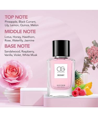O.G BE.AUTY LUXURY Enchant Eau De Parfum 50ml | Sophisticated Women's Fragrance | Pineapple Lily Black Currant Melon Lotus Rose Jasmine | Long-Lasting Perfume - Buy Online on GoSupps.com