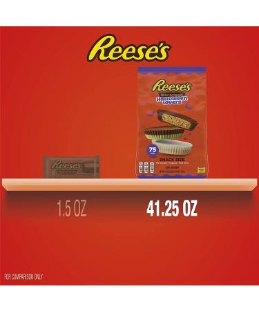 REESE'S Halloween Lovers Milk Chocolate & White Creme Assortment - 41.25 oz Bulk Variety Bag (75 Pieces) - Buy Online on GoSupps.com