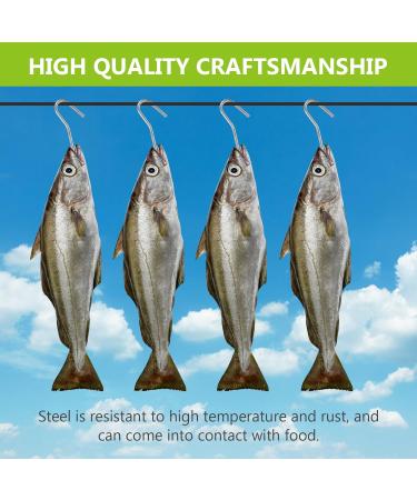 Vegena 10-Piece Stainless Steel Incense Hooks Set - Ideal for Trout Fishing & Smoking | Durable Fish Hooks for Grilling - Buy Online on GoSupps.com