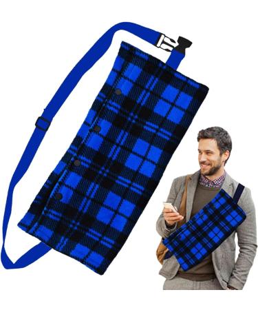 Rianpesn Bearded Dragon Travel Carrier - Breathable Sling Carrier with Adjustable Strap | Portable Crawl Pet Carrying Travel Bag Carrier for Small Reptile Chameleon Frog blue - Buy Online on GoSupps.com