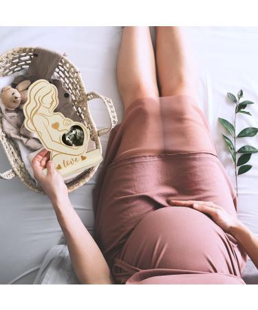 Sunnyok Ultrasound Picture Frame - Perfect Pregnancy Gift for Expecting Mothers | Wooden Baby Photo Frame for Baby Shower & Mother's Day - Buy Online on GoSupps.com
