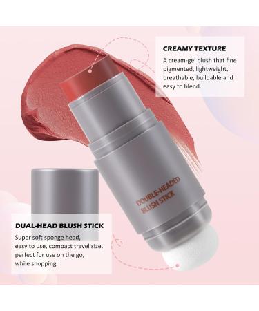 BOOBEE CREME ROUGE Stick Double-Head Lightweight Color Makeup for Cheek Lip & Eye | 10g Natural Long-Lasting 03# - Buy Online Worldwide - Buy Online on GoSupps.com