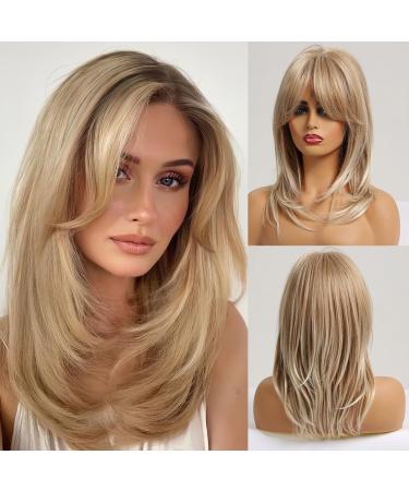 Testar blonde wig for women 24 inch long just blond wigs with Air Bang's glued wigs heat -resistant wigs for the daily party use of women - Buy Online on GoSupps.com