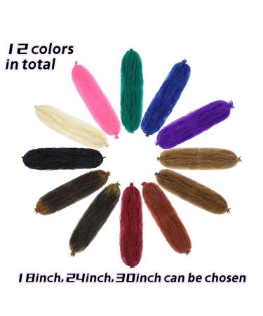 24 Inch Blue Springy Afro Twist Hair 8 Packs for Marley Twist Braiding - Synthetic Extensions for Black Women - Buy Online on GoSupps.com
