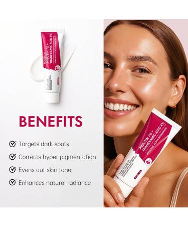 Roseblem Arbutin 7% + Tranexamic Acid 4% Face Cream for Dark Spots & Uneven Skin Tone Hydrating Non-Irritating Safe for Sensitive Skin 1.76 oz (Pack of 1) - Buy Online on GoSupps.com