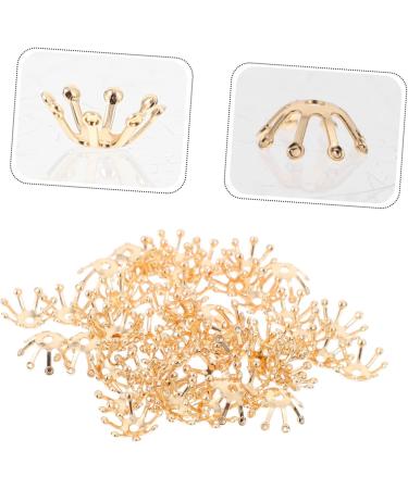 Beavorty 50pcs Hairpin Accessories Brooch Flower Bride Self Made 1X1cm Golden - Buy Online on GoSupps.com