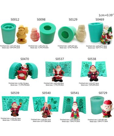 Christmas Silicone Candle Mold Santa Claus 3D Soap Mold Aroma Candle Plaster Mold Chocolate Mold Christmas Home Decor Santa Mold Silicone Chocolate Soap 3d S0098 - Buy Online on GoSupps.com