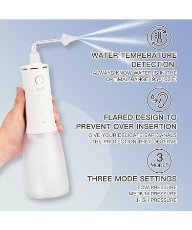 Water Powered Ear Cleaner Kit - Safe & Effective Ear Wax Removal with 9 Tips, Electric Triple Jet Stream, 3 Pressure Settings, USB Rechargeable - IP7 Water Resistant - Buy Online on GoSupps.com