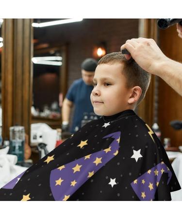 Starry Wizard Hats Barber Cape - Funny Professional Salon Hair Cutting Apron for Men & Women - Premium Quality & Stylish Design - Buy Online on GoSupps.com