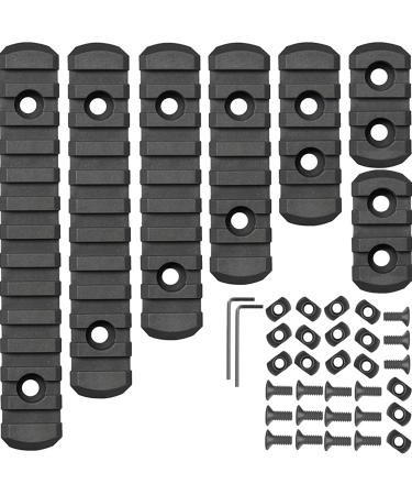 CRUSHUNT Picatinny Rail 3-Slot 3-Slot 5-Slot 7-Slot 9-Slot 11-Slot 13-Slot Polymer Picatinny Rail Black