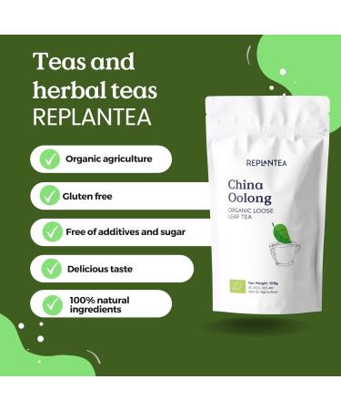 Oolong Tea Organic Tie Guan Yin 100g (50 Cups) | China Oolong Tea Loose Leaf Organic | REPLANTEA - Buy Online on GoSupps.com