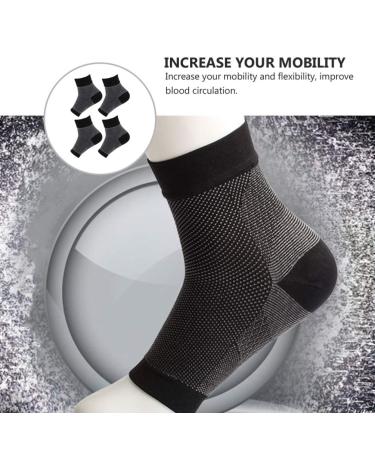 Buy 2 Pairs Protective Ankle Socks - Ankle Support Brace & Heel Care for Kids | Fitness Spandex Ankle Wraps - Durable & Comfortable - Buy Online on GoSupps.com