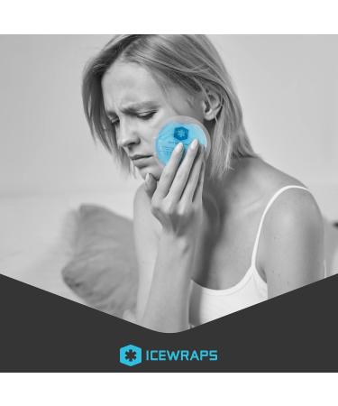 ICEWRAPS 4 Round Gel Ice Packs - Reusable with Clear Backing | Breastfeeding Essentials for Cool Relief | Pack of 5 - Buy Online on GoSupps.com