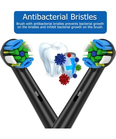 Buy Qtitu 8-Piece Compatible Oral-B Electric Toothbrush Attachments - Sensitive Precision Raft - Efficient Cleaning - Black - Buy Online on GoSupps.com