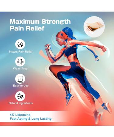 YOAPA Lidocaine Pain Relief Patch 20 Count | Maximum Strength Pain Patches for Muscle Relief in Neck Knee Back and Shoulders |12 Hour Long Lasting Relief Pains-260203-1 - Buy Online on GoSupps.com