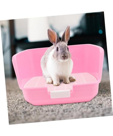 BESPORTBLE 1pc Rabbit Toilet Bathroom Bedding for Hamster Hedgehog Litter Pan Hamster Bedding Pets Plastic 24x23cm Pink - Buy Online on GoSupps.com