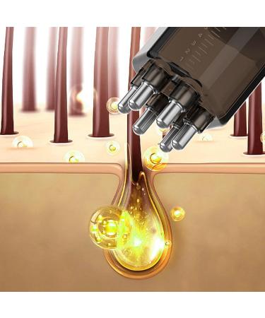 Scalp Application Comb - Hair Oil Applicator Hair Oiling Applicator Bottle | Portable Hair Growth serrum Applicator with Top-Mounted Refill Hair Root treeatment Applicator Comb for Hair Growth 1x2 Gray - Buy Online on GoSupps.com