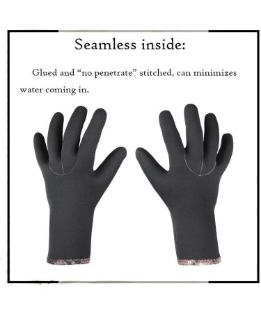 OMGear Neoprene Diving Wetsuit Gloves 3mm - Flexible Thermal with Adjustable Strap | Snorkeling, Scuba Diving, Surfing, Kayaking, Rafting | Small Black - Buy Online on GoSupps.com